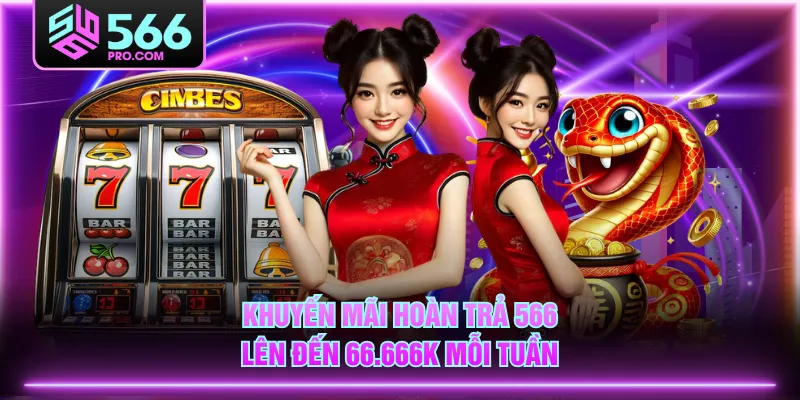 Khuyến mãi hoàn trả 566 lên đến 66.666K mỗi tuần